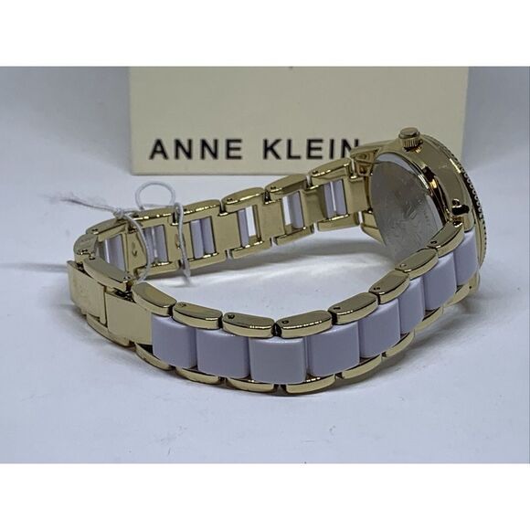 Anne Klein AK/3212 Women's White/Gold Bracelet Analog Dial Quartz Watch WAT168 - Picture 9 of 12